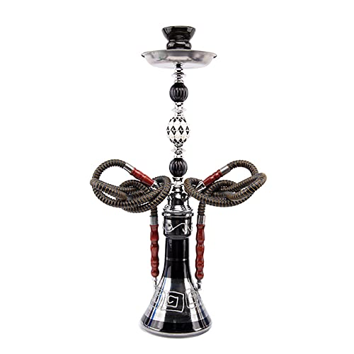 Hookah, 55 cm Shisha Set, mit 2 Schläuchen 2 Anschlüssen 2 Mundstück, Tragbares Design Modernes Shisha Shisha Kit mit… – Bild 3