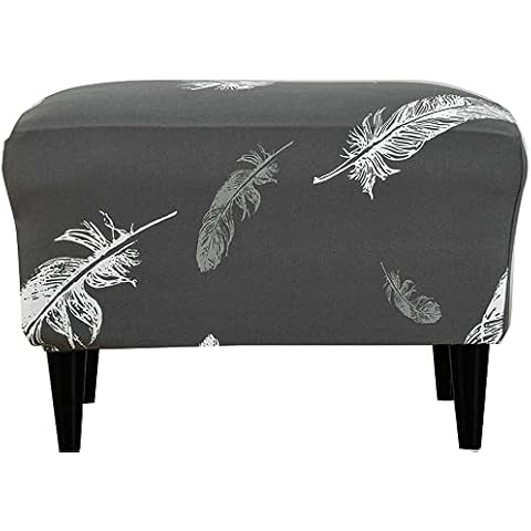 ELYSYSRL Stretch Ottoman Cover for Footstools Cover