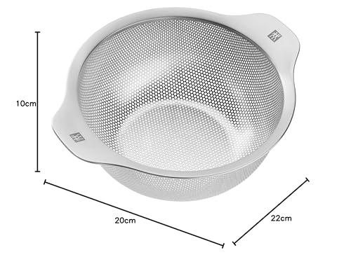 Foto von ZWILLING Table Küchen-Sieb, 20 cm, Nudelsieb mit 2 Griffen aus Edelstahl