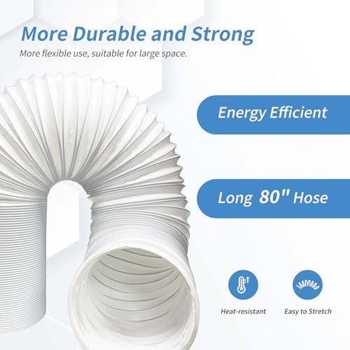 OZHOMY Portable Air Conditioner Hose, 5.1" Diameter & 80" Length by OZHOMY - Used condition - Image 3