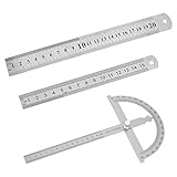 【Genaue Skala】Laserbeschriftung,Gradeinteilung sind in das Metall eingelassen und verblassen nicht,die Skala ist klar und beginnt bei null Grad und ist auf Millimeter genau,EC-Klasse 1 Genau.