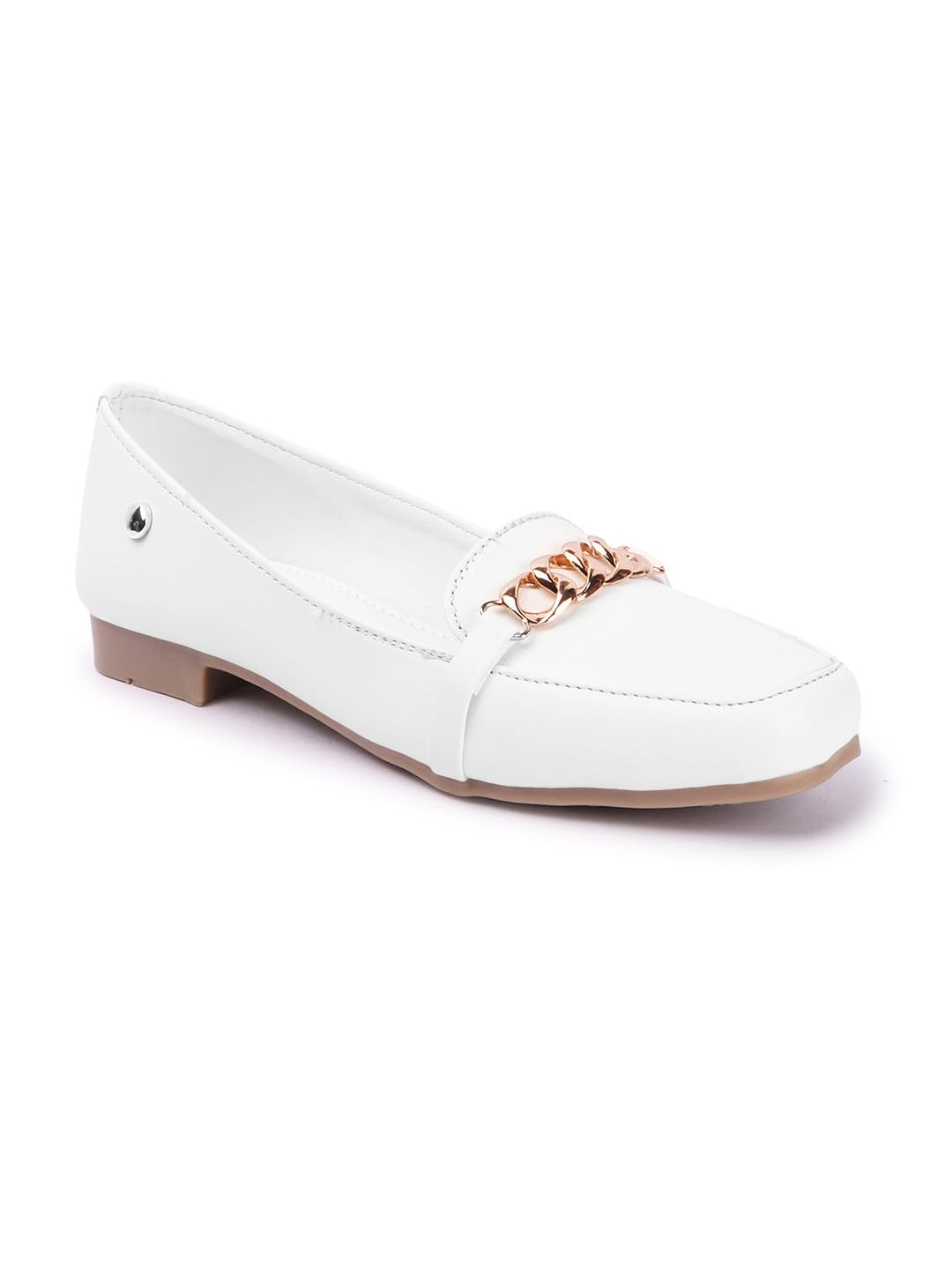 Carlton London Women White Comfortable Slip On Shimmer Fashion Shoes for Casual use, Outdoor, Party and Holidays with Heels (39) (B0DD3947QG) Amazon Price History, Amazon Price Tracker
