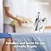SEVERIN Bügeleisen, BA Alu-Feinschliffsohle, 3211 Trockenbügeleisen, Bügeleisen weiß, nur 600g schwer/leicht, Weiß, 1200 W, BA 3211