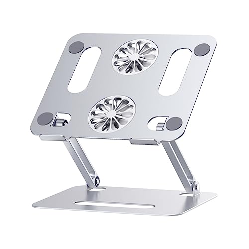 Base refrigerante para laptop con 2 ventiladores ajustable miniatura 1