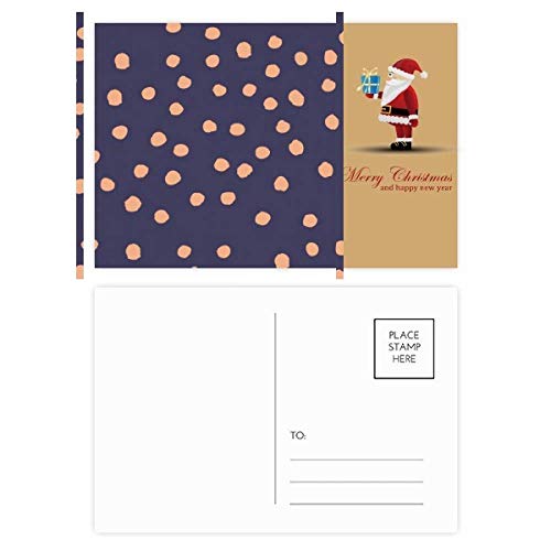 Cartes postales plantes abstraites Noël | Lot de 20 cartes Ar Père Noël