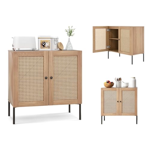 KOMFOTTEU Aparador Bajo con 2