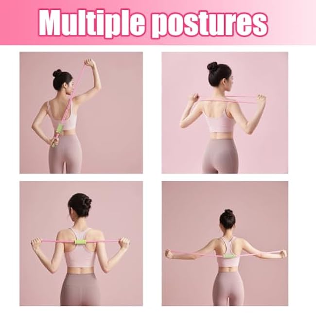 Figure 8 Fitness Resistance Bands with Handles, Yoga Resistance Band Stretch Fitness Band, Chest Expander, for Arm and Shoulder Stretch, Rope 8 Word Elastic for Women and Men£¨3 Pack£©