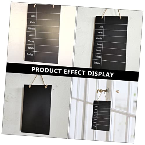 Ciieeo Message Board Miniture Decoration Chalk Board Signs Easel Chalkboard Wooden Chalkboard Tags Weekly Menu Blackboard Hanging Chalkboard Labels Writing Board Double-Sided Blackboard #TOP2
