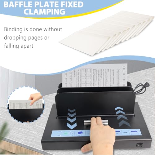 image for Hoqqf Thermal Binding Machine 500 Sheets Capacity Book Binding Materia