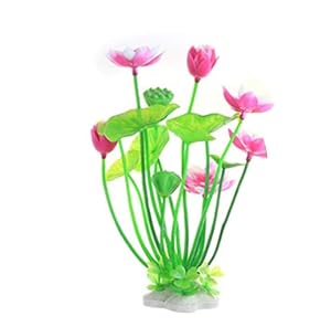 Pink Artificial Water Plants Artificial Lotus Fish Tank Ornament Aquarium Aquatics Grass Flower Simulation Wedding Favors Plastic Plastic