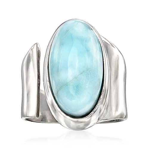Ross-Simons Larimar Wrap Ring in...