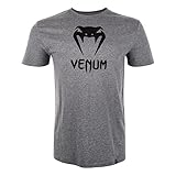 100% algodón de alta calidad VENUM Classic Camiseta, Hombre, Gris Brezo, XL