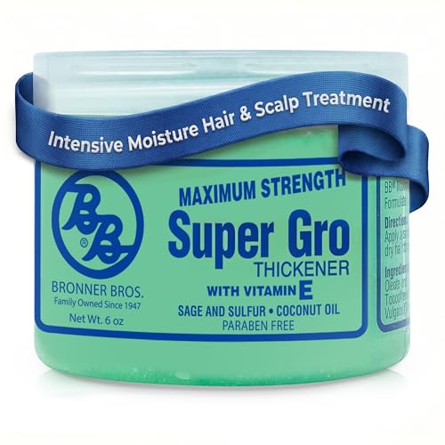 Bronner Bros BB Super Gro Max – Maximum Strength Hair Dress & Scalp Treatment, Moisturizing Grease...