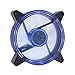 Suranus SU-W12025FB V2 Ventilateur LED 120 mm Bleu 12 V 45 CFM 1500 TR/Min 120 mm 3 Broches + 4 Broches molex Vis incluses PC Refroidissement Ordinateur