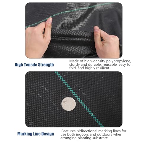 Tissu paysager robuste haute densité pour couverture de sol durable