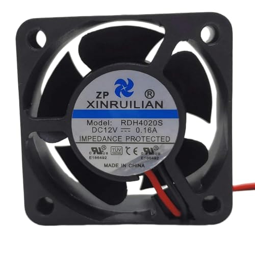 for RDH4020S 12V 0.16A 4CM 4020 2-Wire Dual-Ball Silent Cooling Fan