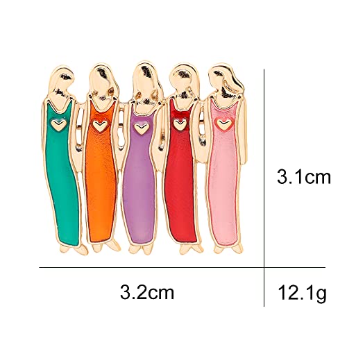 Image of KILIPOL Best Friends Shirt Bag Hat Jewelry Accessory Decor for Birthday Party Christmas Gift (Five Sisters)