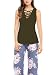 FARYSAYS Women's Summer Sleeveless V Neck Lace Up Criss Cross Cami Tank Tops