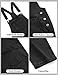 luvamia Women's Casual Adjustable Denim Bib Overalls Jeans Pants Fashion Loose Overall Jumpsuits Black Size X-Large