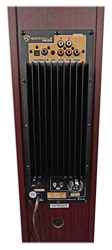 Rockville TM150C Cherry Powered Home Theater Tower Speakers 10" Sub/Bluetooth/USB - Thumbnail 6