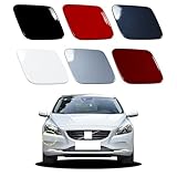 Goholy Car Front Bumper Headlight Washer Cover Compatible with Volvo V40 2013-2020 Headlight Washer Nozzles Cover 31283734 31283735 Water Spray Cover Mussel Blue Right Passenger Side
