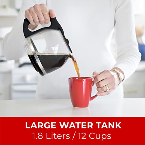 Mueller Ultra Coffee Maker, Programmable 12-Cup Machine, Multiple Brew Strength, Keep Warm #TOP1