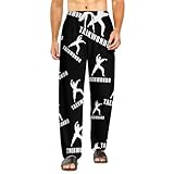 Taekwondo Logo Pajamas Bottoms Lounge Pants Sleepwear Loungewear with Elastic Waistband