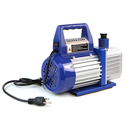 Xtremepowerus 1/4 Hp Single Stage Rotary Vane Vacuum Pump 3 Cfm Air Conditioner Refrigeration Hvac Air Ac A/C R410A R134 (3 Cfm) #TOP2