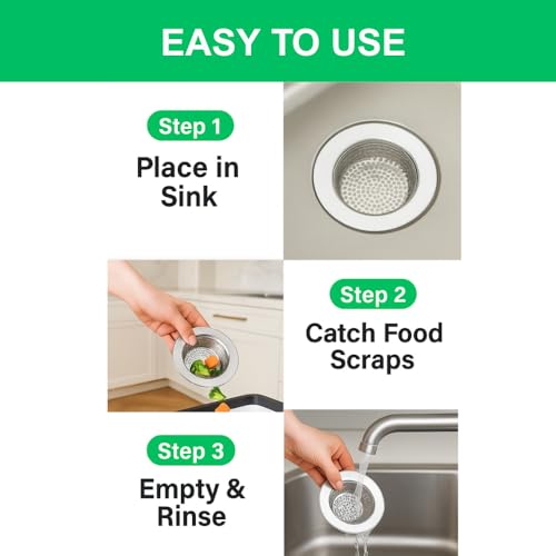 Colador para fregadero de cocina Miljö acero inoxidable 2 unidades miniatura 4