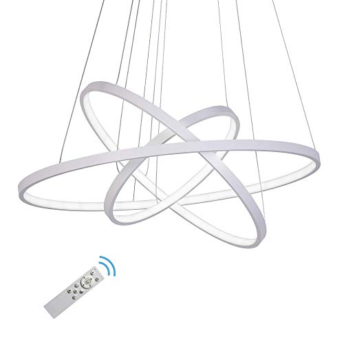Lustre LED noir 5 foyers plafonnier design pour salon