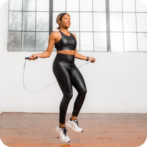 WeGym Smart Jump Rope for Men and Women, Adjustable Jump Rope for Indoor and Outdoor Workout APP Data Analysis LED Display Screen Rechargeable Skipping Rope Fitness Gift for Adults or Kids,Pink - Thumbnail 5