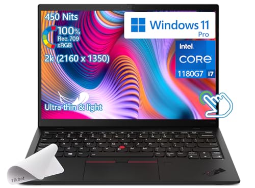 Lenovo ThinkPad X1 Nano Gen 1 Ultra Thin Laptop - 13" Touchscreen 2K(2160 x 1350) IPS 450Nits 100% sRGB, Intel Core i7-1180G7, Win 11 Pro, Backlit KB, Thunderbolt 4, W/Mouse Pad (16GB RAM | 1TB SSD)
