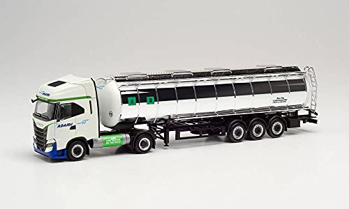 Camion Iveco S-Way NP Adami Herpa 314084 miniature 1/87 avec citerne à 3 essieux