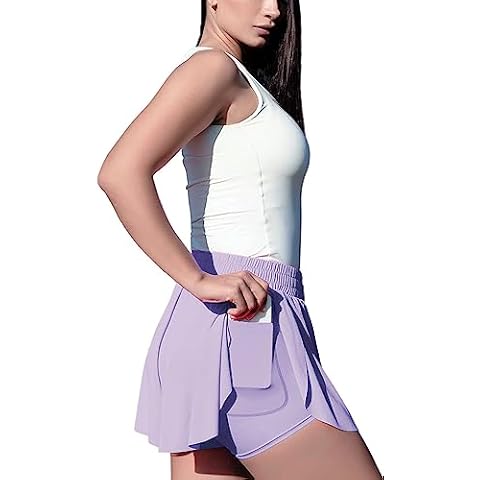 Work Out Skirt Workout Skort XS Purple Butterfly Women Tennis Preppy Cover
