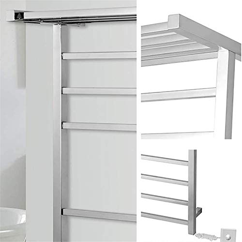 Calentador de pared para baño toallero eléctrico con estante 4