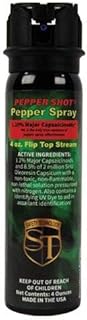 Pepper Shot 4 Ounce 1.2% Major Capsaicinoids Pepper Spray Stream Flip Top