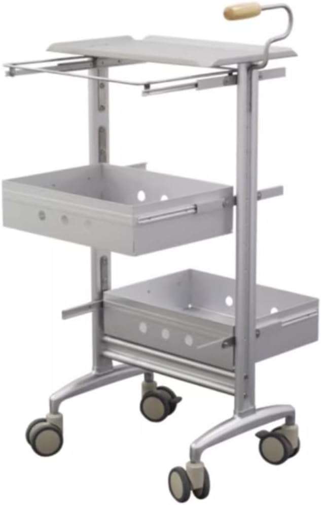 Beauty 3 Tier Rolling Cart Aluminum Alloy Beauty Salon Trolley with Wheels Utility for Bedroom Tattoo Shop Trolley