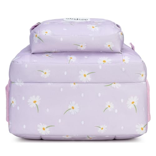 Image of abshoo Classical Basic Daisy Womens School Backpack For College Teen Girls Water Resistant Bookbag (Daisy Purple)