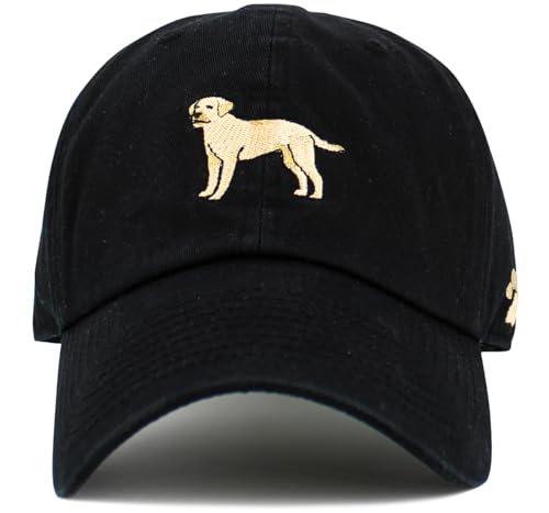 Image of KBETHOS Dog Cat Mom Dad Theme Womens Baseball Cap Distressed Vintage Unconstructed Embroidered Patch Hat