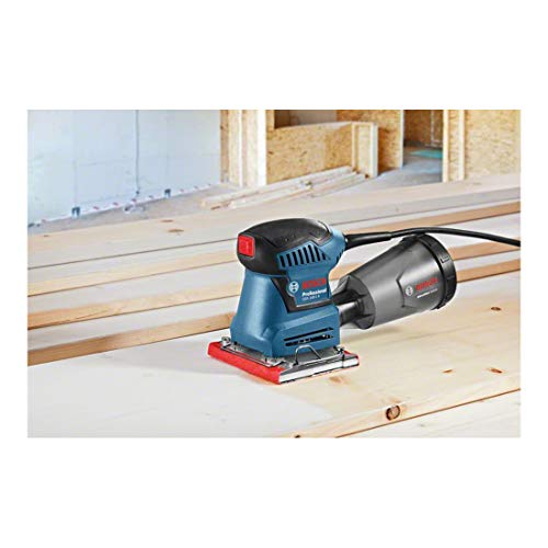 Bosch Professional V System ponceuse vibrante sans-fil GSS 140-1 A (avec boîtier collecteur à microfiltre, 2 feuilles abrasives, 1 plateau de ponçage, gabarit de perforation)