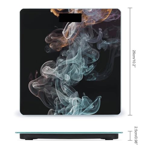 Báscula digital para baño con pantalla grande y vidrio templado miniatura 2