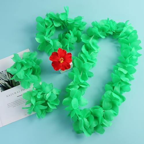 Hawaiian Little Girls Costume Dress with Luau Flower Leis Accessories Flower Hair Clip Toddler Halloween Party Cosplay Outfit3