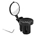 ZqiroLt Specchietto retrovisore Bici, Regolabile, Tappo Manubrio per Bicicletta, Ciclismo da Strada Black