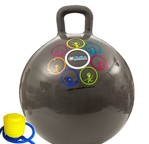 Hippity Hop 45 cm / 18 Inch Diameter Including Free Foot Pump, for Children Ages 3-6 Space Hopper, Hop Ball Bouncing Toy - 1 Ball