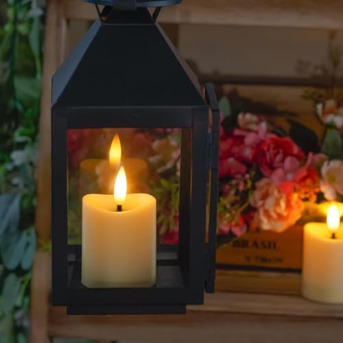 Velas recargables sin llama con efecto parpadeante y control remoto 5