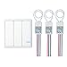 GREENCYCLE Wireless Lights Switch Kit, Remote Wall Switch Wireless Control Lamps Fans Devices Appliances On/off, Self-Powered Transmitter (1PK 3-Way Switch and 3PK Receiver)