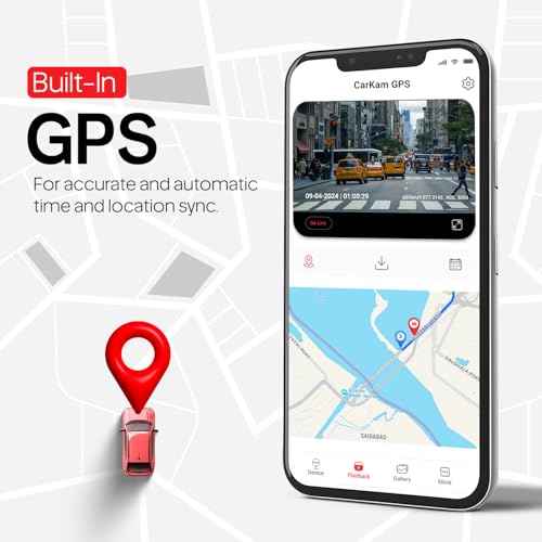 Image of CP PLUS Dash Cam for Car CP-F28B | Dual Channel Dashcam | Full HD 2MP Front & Rear | Built-in GPS | 1.9 inch Display | WDR Night Vision | Wide View Angle | WiFi (AP Mode) | G-Sensor | Supports 1TB SD Card