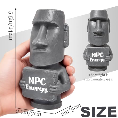 Figura Decorativa Moai NPC Energy de Resina 6.1 pulg miniatura 2