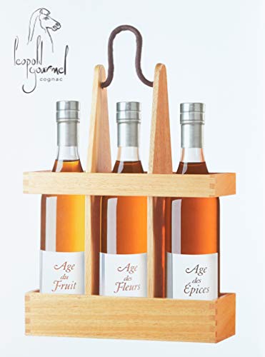 Leopold Gourmel Cognac Promenade en Cognac Geschenkset je 1 Fl. Âge du Fruit, Fleur, Èpices (3 x 0.2 l)