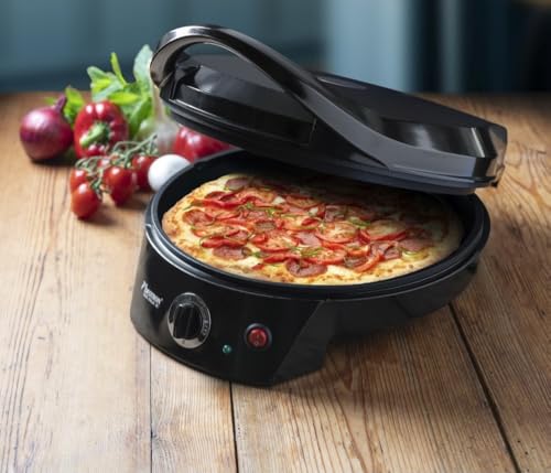 Miniatura 7 de Bestron Horno Grill Eléctrico Para Pizza, Viva Italia, Calor Superior E Inferior, Hasta 180 C, 1800 W, Color: Negro